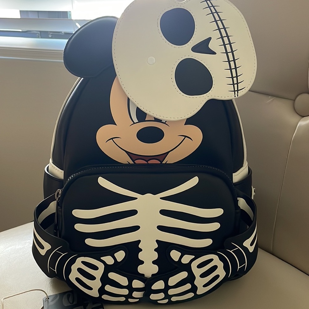 Loungefly Mickey Skeleton Backpack - image 2